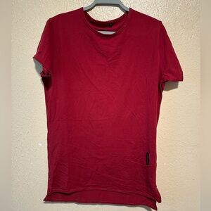 Alphalete Red‎ Short Sleeve Shirt Size Large Gym Workout Lifting Exercise